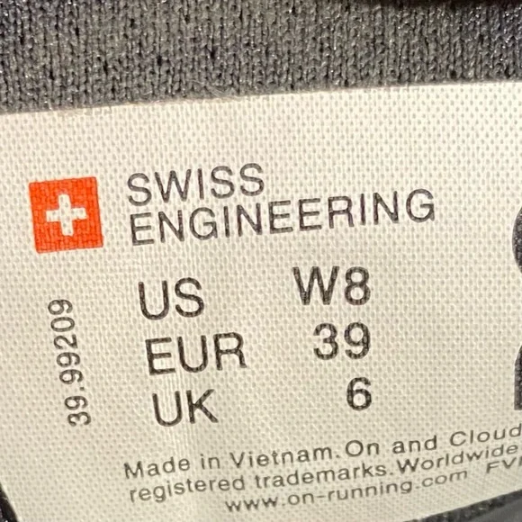 🛑SOLD🛑   ON CLOUD running shoes On Cloudstratus 2.0 blue black cloudtec size 8 - Picture 10 of 10
